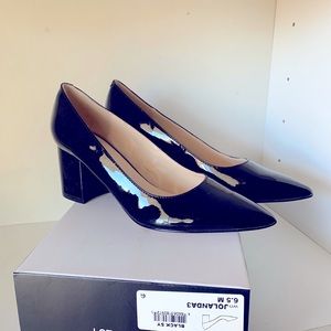Nine West Black Patent Leather Pumps